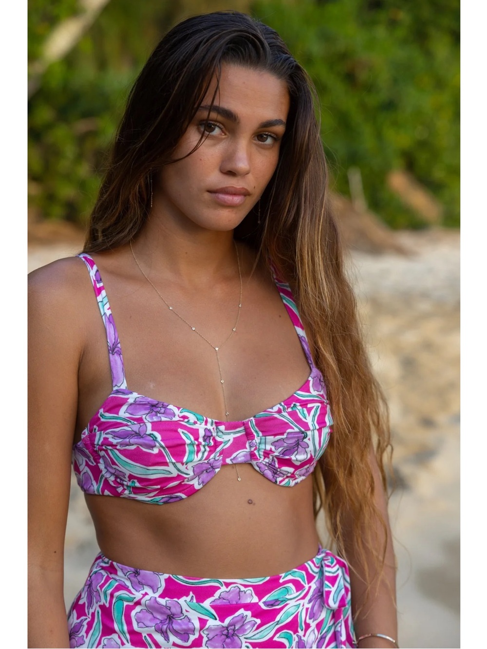 NWT RESA Pepper Bra Top in Hibiscus